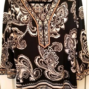Beautiful sequined Polyester/Spandex blouse